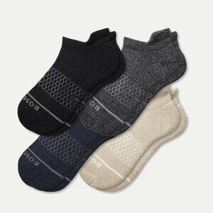 Bombas 4 pack merino wool ankle socks; NWT; Black, Grey, Navy, Oatmeal